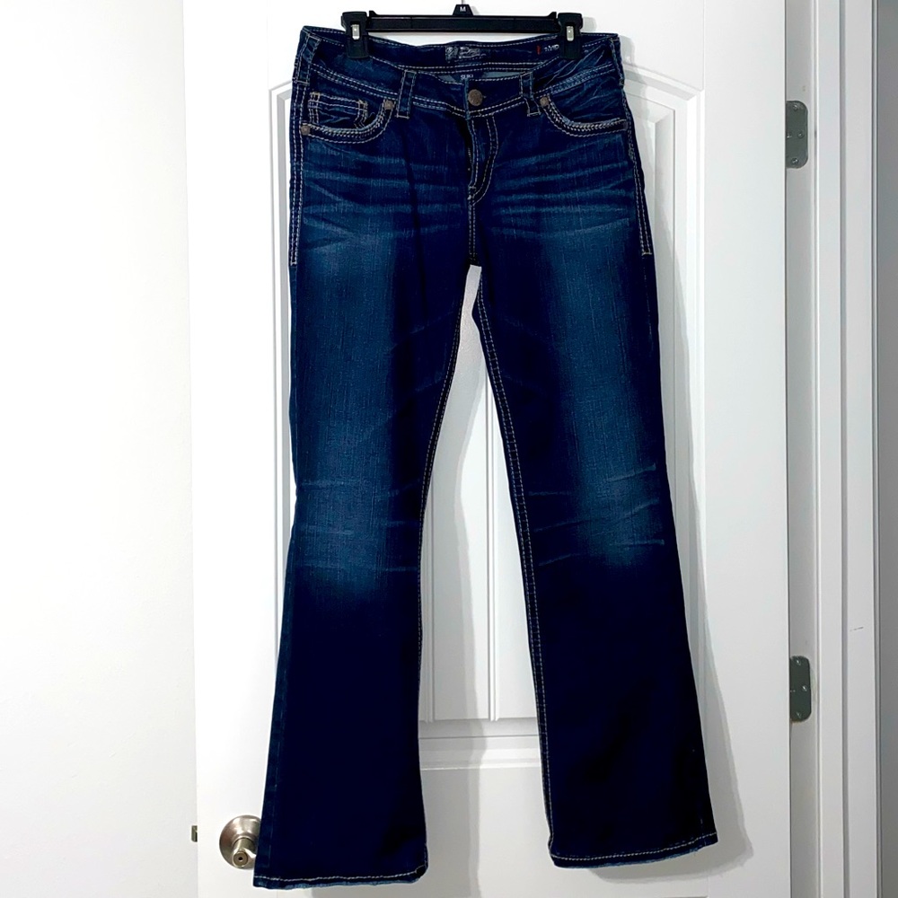 Silver Suki Jeans